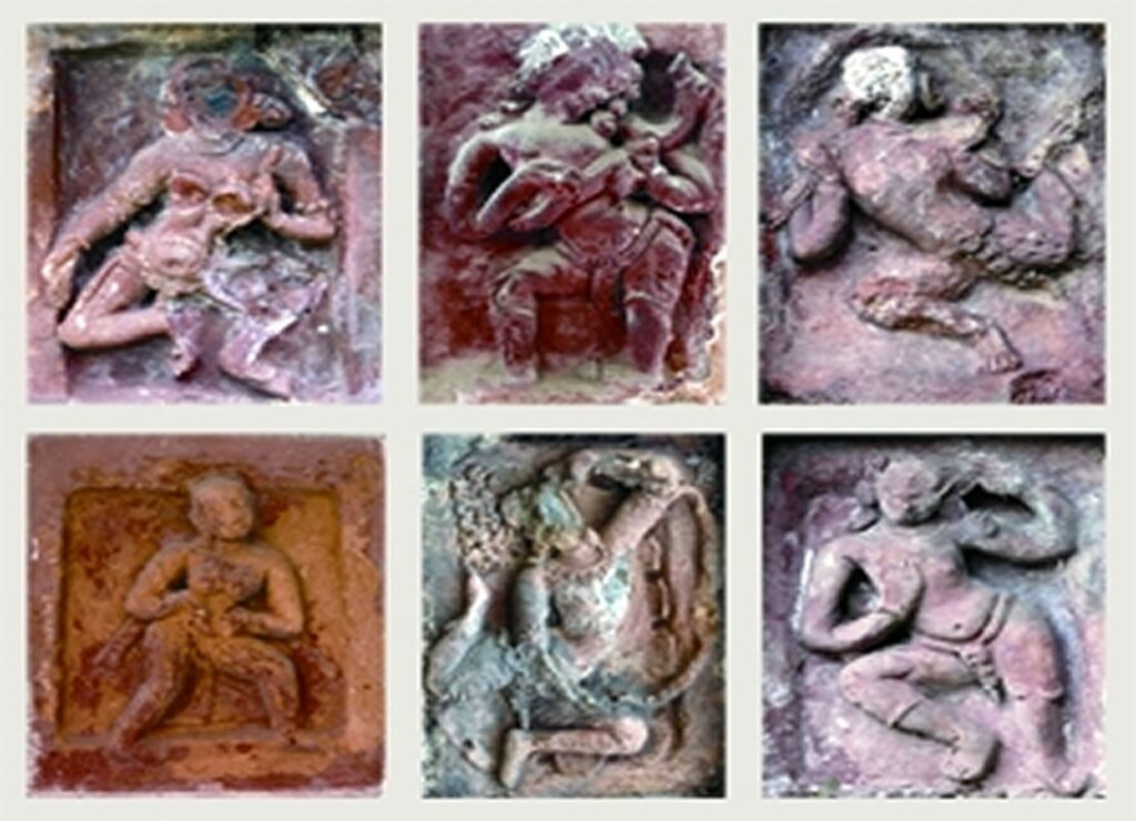 নৃত্যরত নারী, পোড়ামাটির ফলক, পাহাড়পুর (৮-৯ শতক)